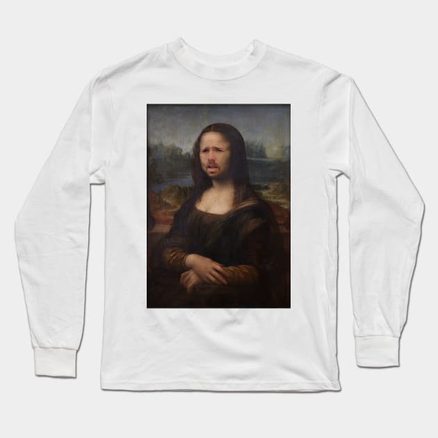 The Moaning Lisa (Karl Pilkington) Long Sleeve T-Shirt by kurticide